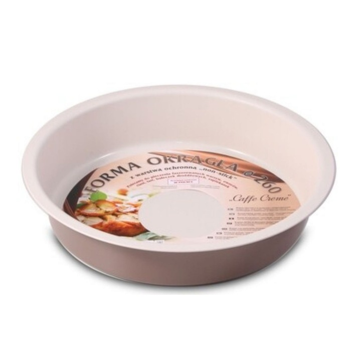 Forma tort 26cm, invelis antiaderent Caffe Creme, SNB