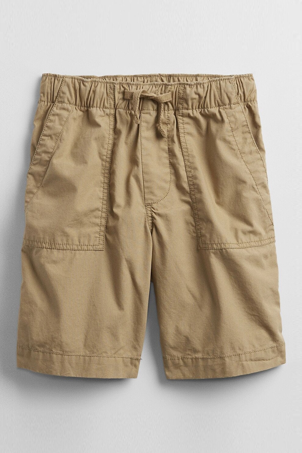 GAP, Pantaloni scurti cu talie ajustabila, Bej inchis