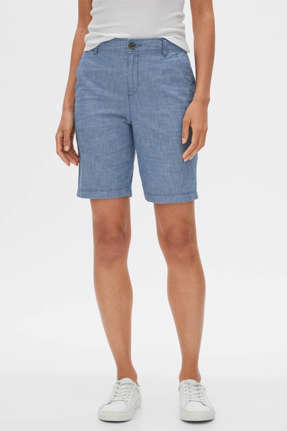 GAP, Bermude chino de bumbac, Albastru prafuit