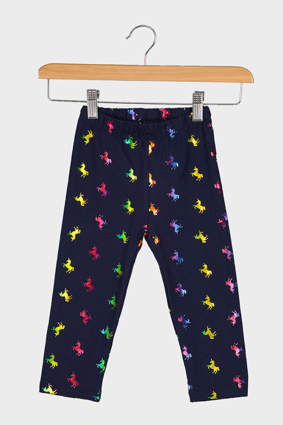 GAP, Colanti cu talie elastica si imprimeu, Bleumarin inchis