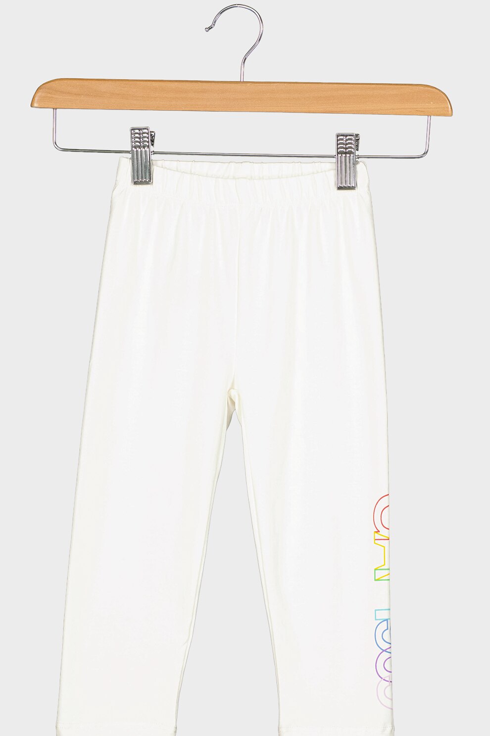 GAP, Colanti cu talie elastica si imprimeu, Alb