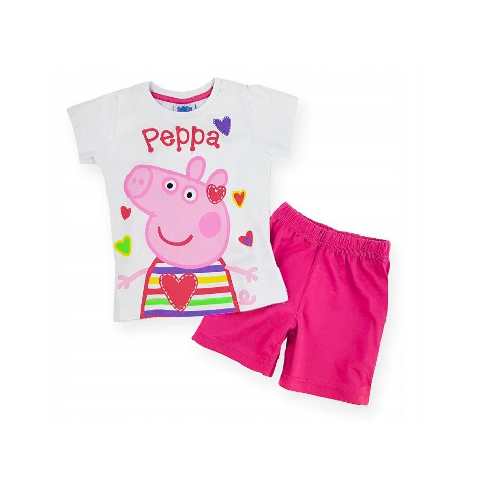 Pijama Peppa Pig Hearts 7666, Roz