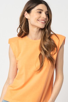 b.young, Tricou fara maneci cu umeri intariti Umille, Oranj b.young, Tricou fara maneci cu umeri intariti Umille, Oranj