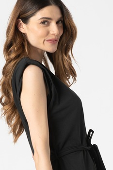 b.young, Rochie mini cu umeri intariti Umille, Negru stins b.young, Rochie mini cu umeri intariti Umille, Negru stins