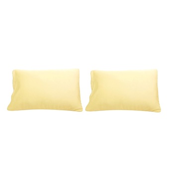 Set 2 huse pentru perna, bumbac natural 100%, culoare crem deschis, ivory, dimensiune 50/70 Set 2 huse pentru perna, bumbac natural 100%, culoare crem deschis, ivory, dimensiune 50/70