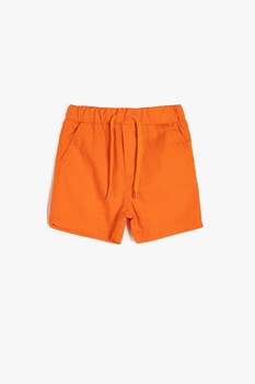 KOTON, Pantaloni scurti de bumbac cu snur, Oranj mandarina, 62-68 CM KOTON, Pantaloni scurti de bumbac cu snur, Oranj mandarina, 62-68 CM