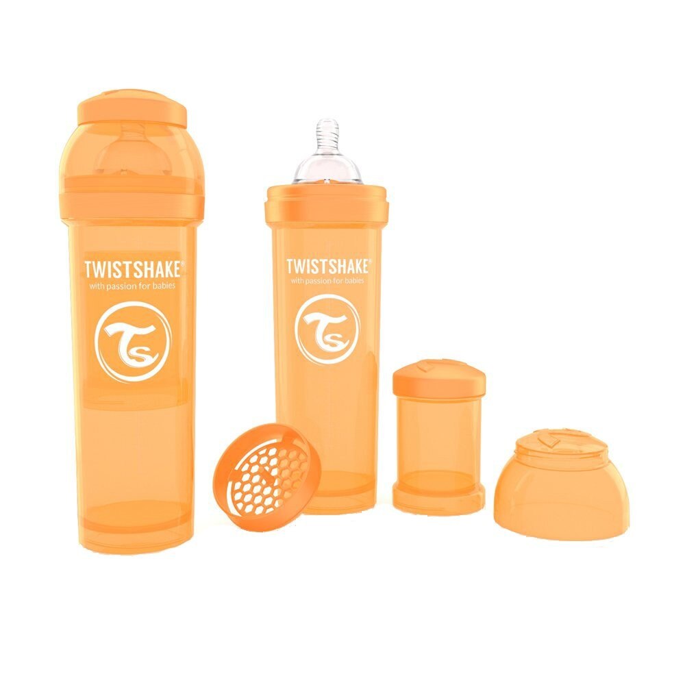 Biberon anti-colici 330 ml Twistshake Portocaliu