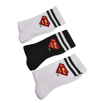 Set 3 perechi sosete, Urban Classics, logo Superman Set 3 perechi sosete, Urban Classics, logo Superman