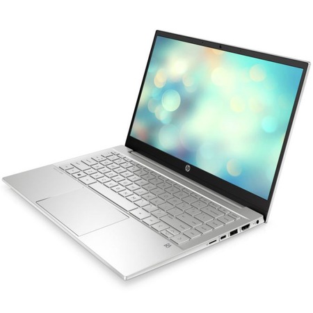 Laptop ultraportabil HP Pavilion 14-dv0034nq cu procesor Intel® Core™ i7-1165G7 pana la 4.70 GHz, 14", Full HD, 8GB, 256GB SSD, Intel® Iris® Xᵉ Graphics, Free DOS, Natural silver