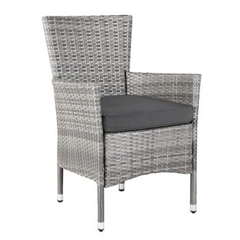 Set 2 x scaune gradina, Poliratan crem/bej, 88 x 59 x 59 cm Set 2 x scaune gradina, Poliratan crem/bej, 88 x 59 x 59 cm