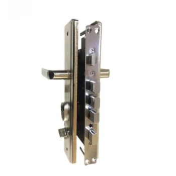 Maner usa Metalica cu sild si butuc, broasca, echipat complet, deschidere stanga Maner usa Metalica cu sild si butuc, broasca, echipat complet, deschidere stanga
