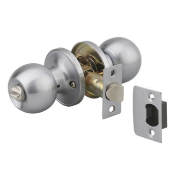 Broasca tubulara usa exterior, manere sferice, cilindru cu 3 chei, ax 70 mm, crom mat Broasca tubulara usa exterior, manere sferice, cilindru cu 3 chei, ax 70 mm, crom mat