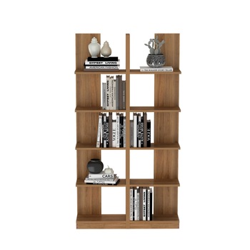 Biblioteca tapas, sanal mobilya, 100x187x25.8 cm , culoare nuc Biblioteca tapas, sanal mobilya, 100x187x25.8 cm , culoare nuc