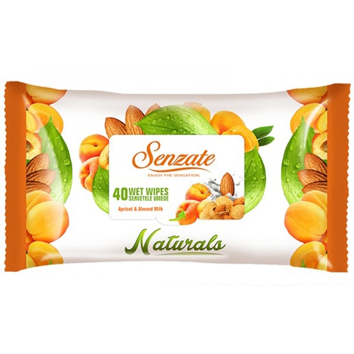 Servetele umede Senzate cu Piersici si Migdale, 40/set