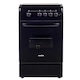 Aragaz NobelTek NLT 5602N/G1, Gaz, 4 arzatoare, Dispozitiv siguranta plita si cuptor, Aprindere electrica, 50 x 60 cm, Negru