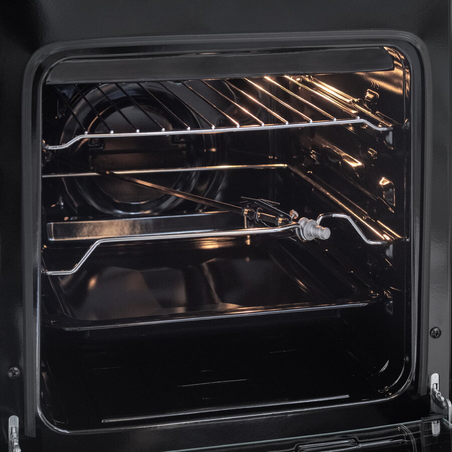 Aragaz NobelTek NLT 5603IX/G1, Gaz, Grill, Rotisor, Aprindere electrica, Iluminare cuptor, 50 x 60 cm, Silver