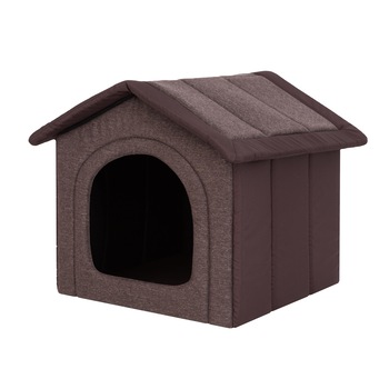 Casuta pentru animale de companie, HobbyDog Inarii, Maro inchis, 38x32x38 cm Casuta pentru animale de companie, HobbyDog Inarii, Maro inchis, 38x32x38 cm
