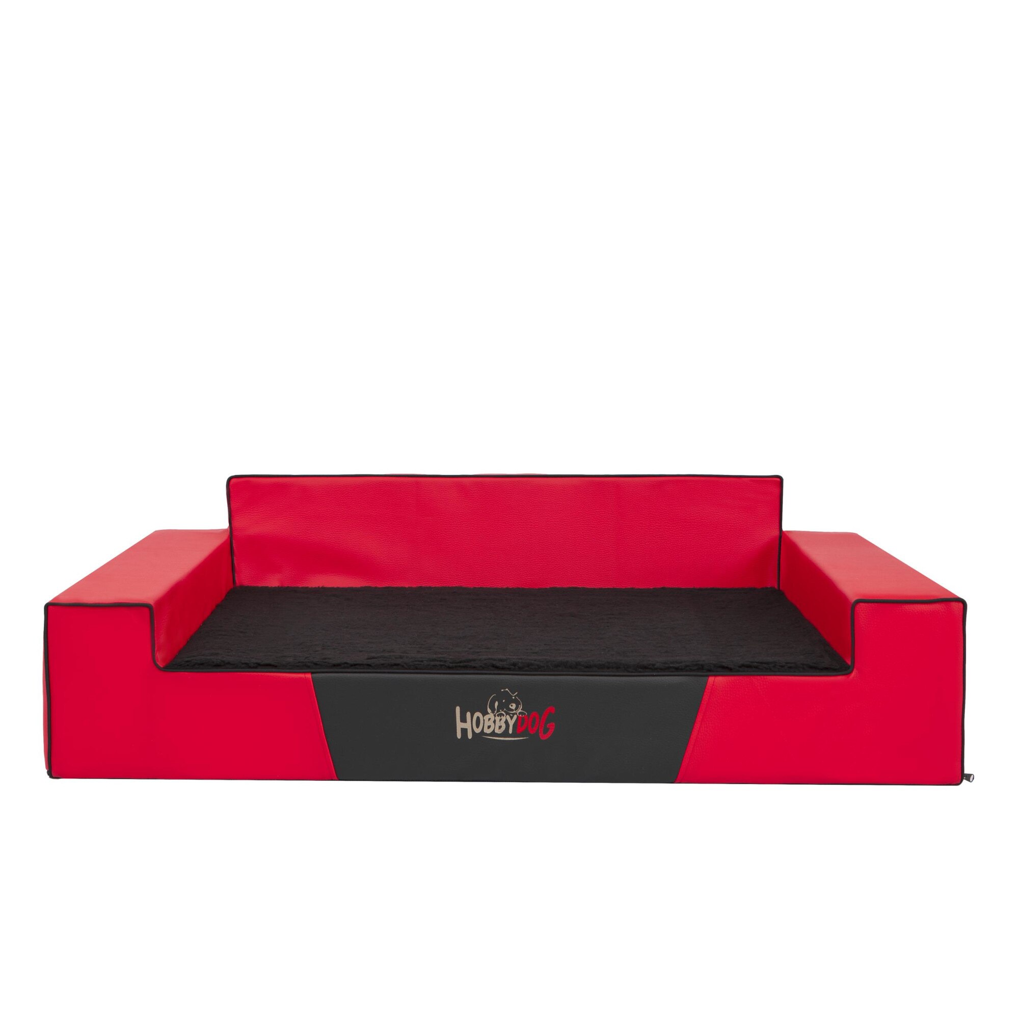 Culcus pentru animale Glamour exclusive, Rosu,Negru, 120x80x28 cm