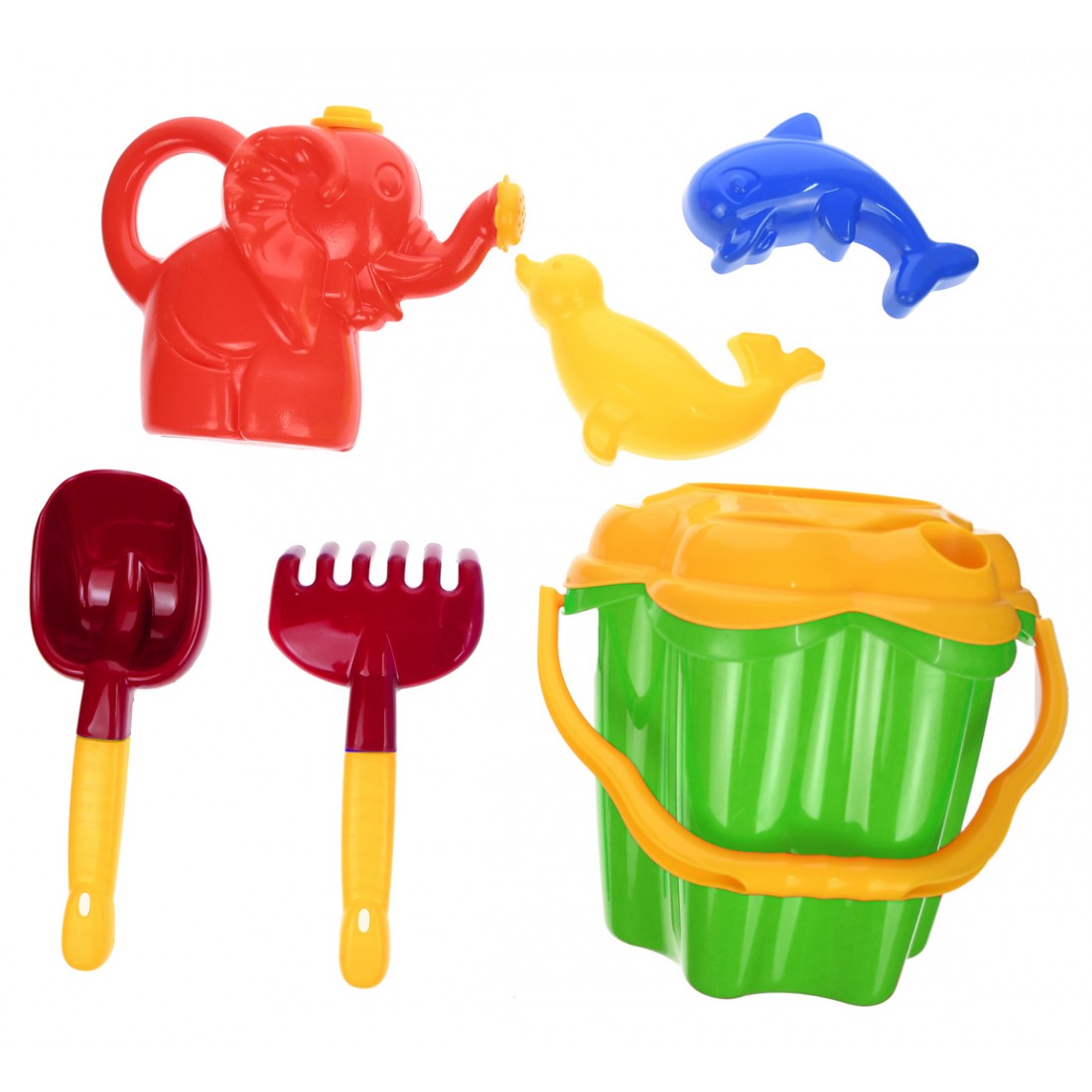 Set jucarii cu galetusa si unelte pentru nisip 