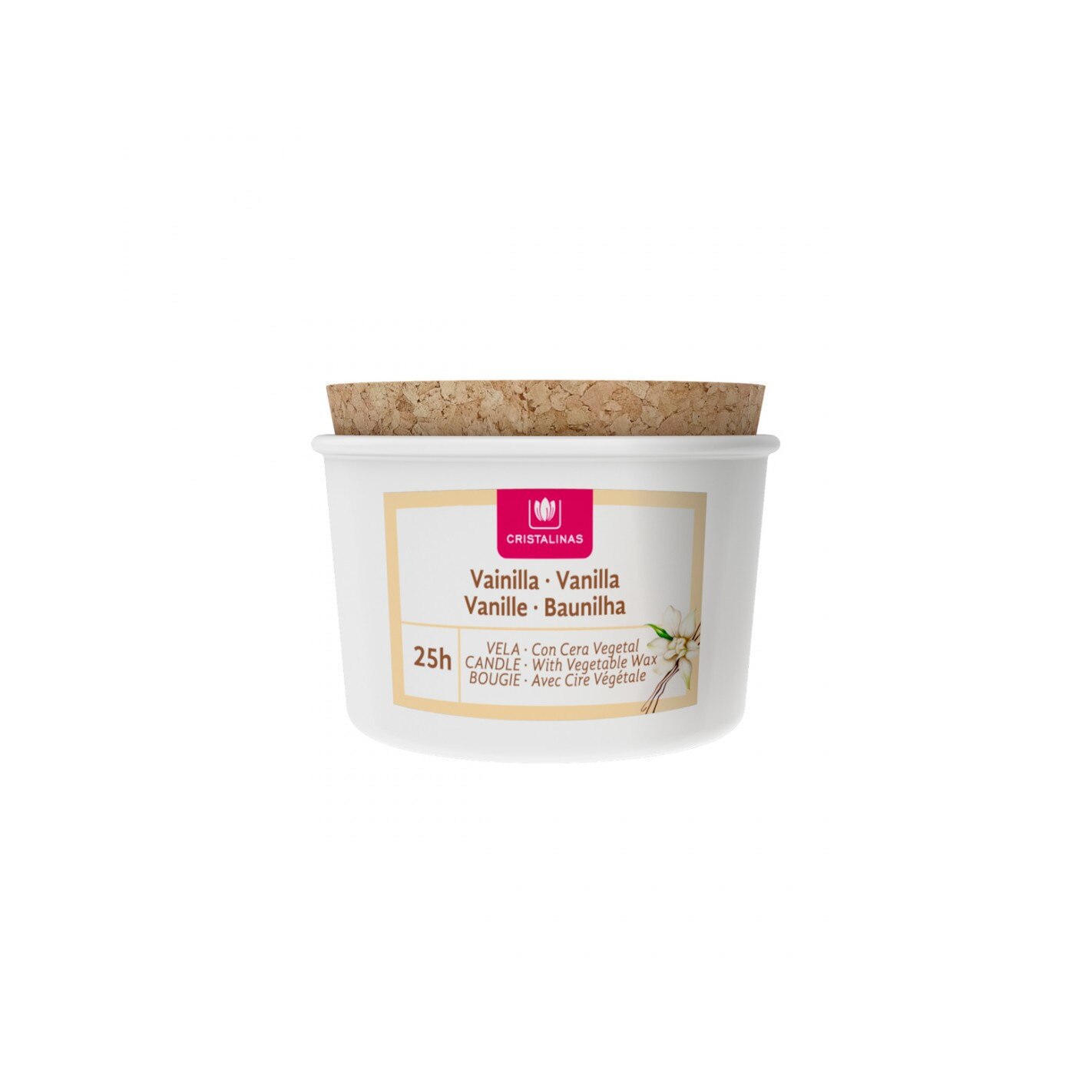Lumanare ceara vegetala Gelatto Vanilla 25 ore