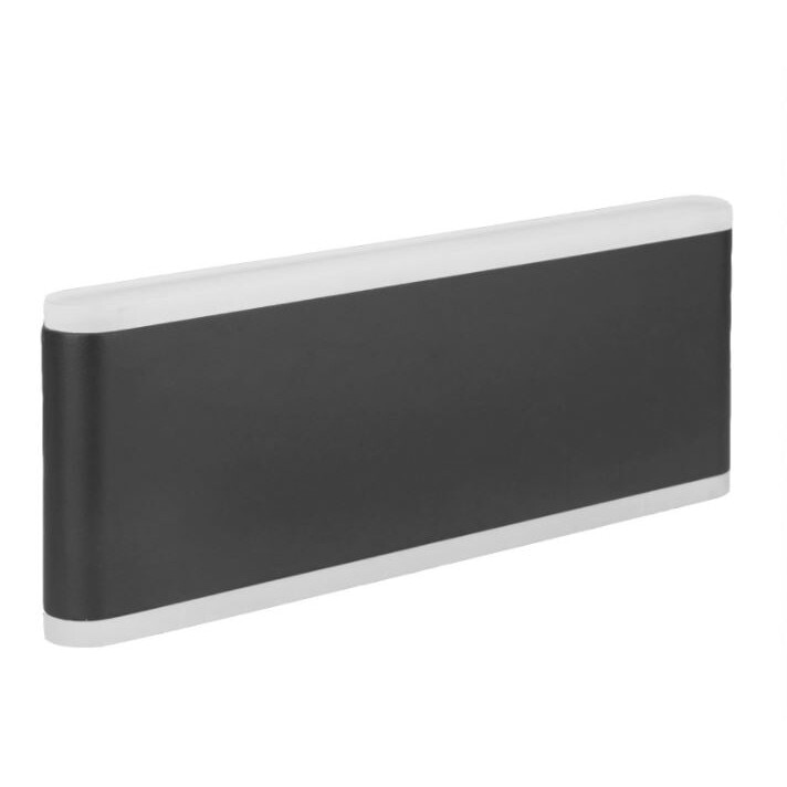 Aplica LED de exterior Schrack Naos LED Large Up/Down 20W 1200lm 3000K ECG IP54 antracit