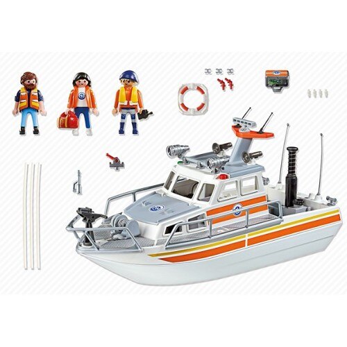 Playmobil coast best sale guard boat