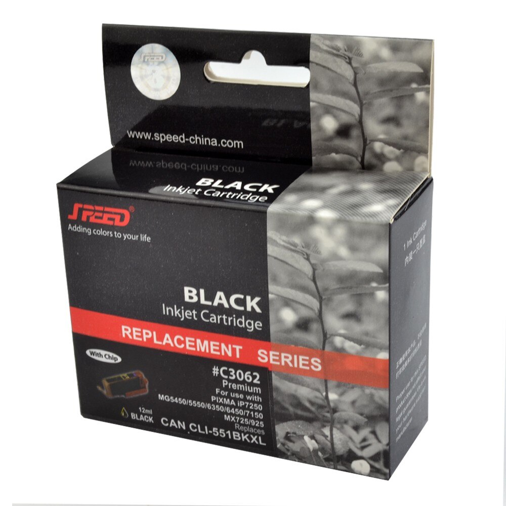Cartus compatibil CLI-551XL Black pentru Canon, 12 ml