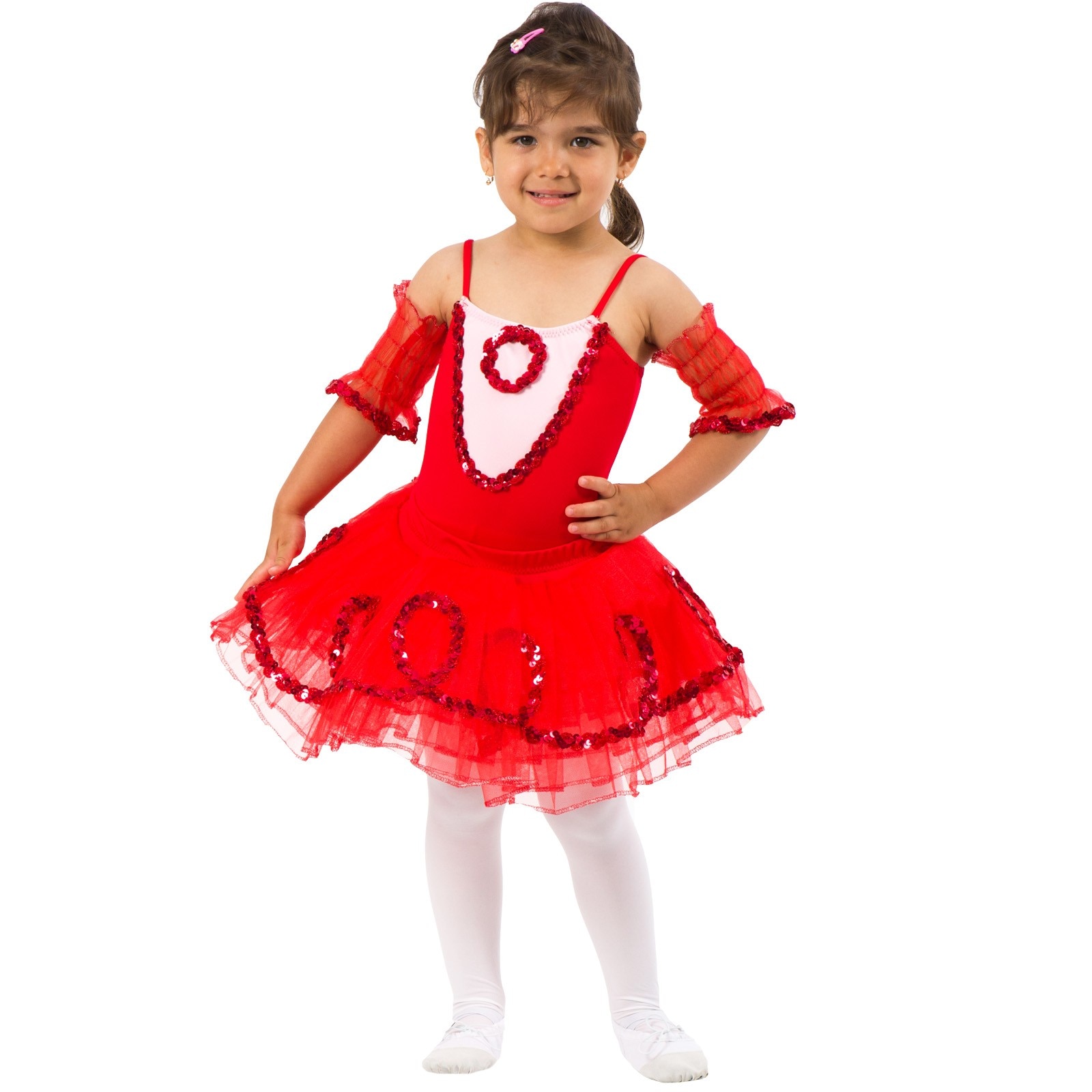 Costum balerina Lily Rosu 6-7ani