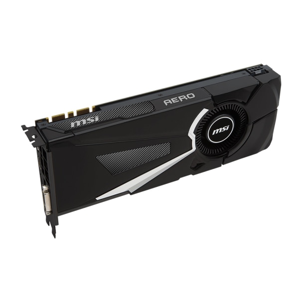 Placa video MSI GeForce® GTX 1080 AERO OC, 8GB GDDR5X, 256-bit