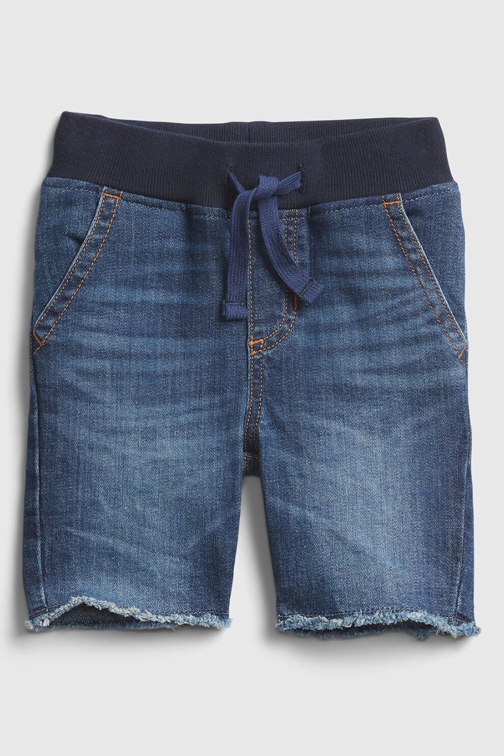 GAP, Pantaloni scurti de denim cu snur, Bleumarin
