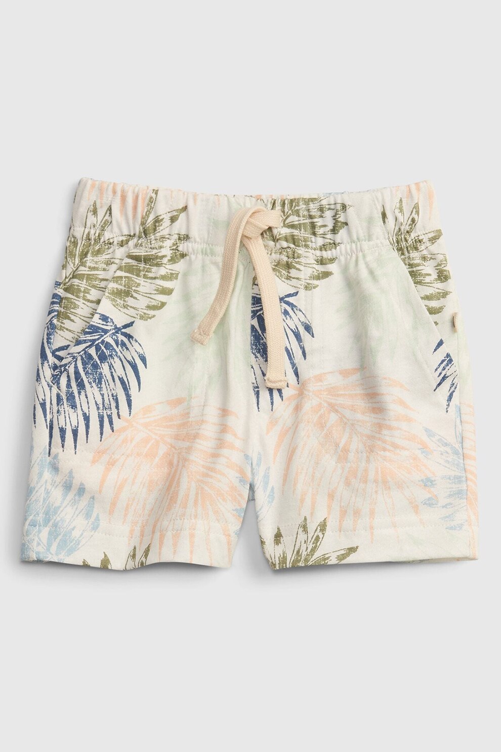 GAP, Pantaloni scurti de bumbac organic cu imprimeu, Multicolora