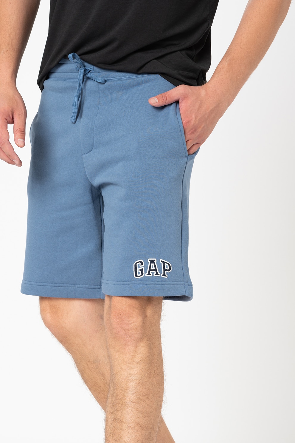 GAP, Bermude din jerseu cu snur de ajustare, Albastru prafuit