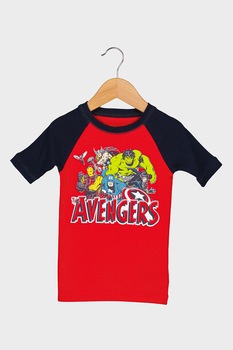 GAP, Pijama cu imprimeu Avengers, Rosu/Negru GAP, Pijama cu imprimeu Avengers, Rosu/Negru