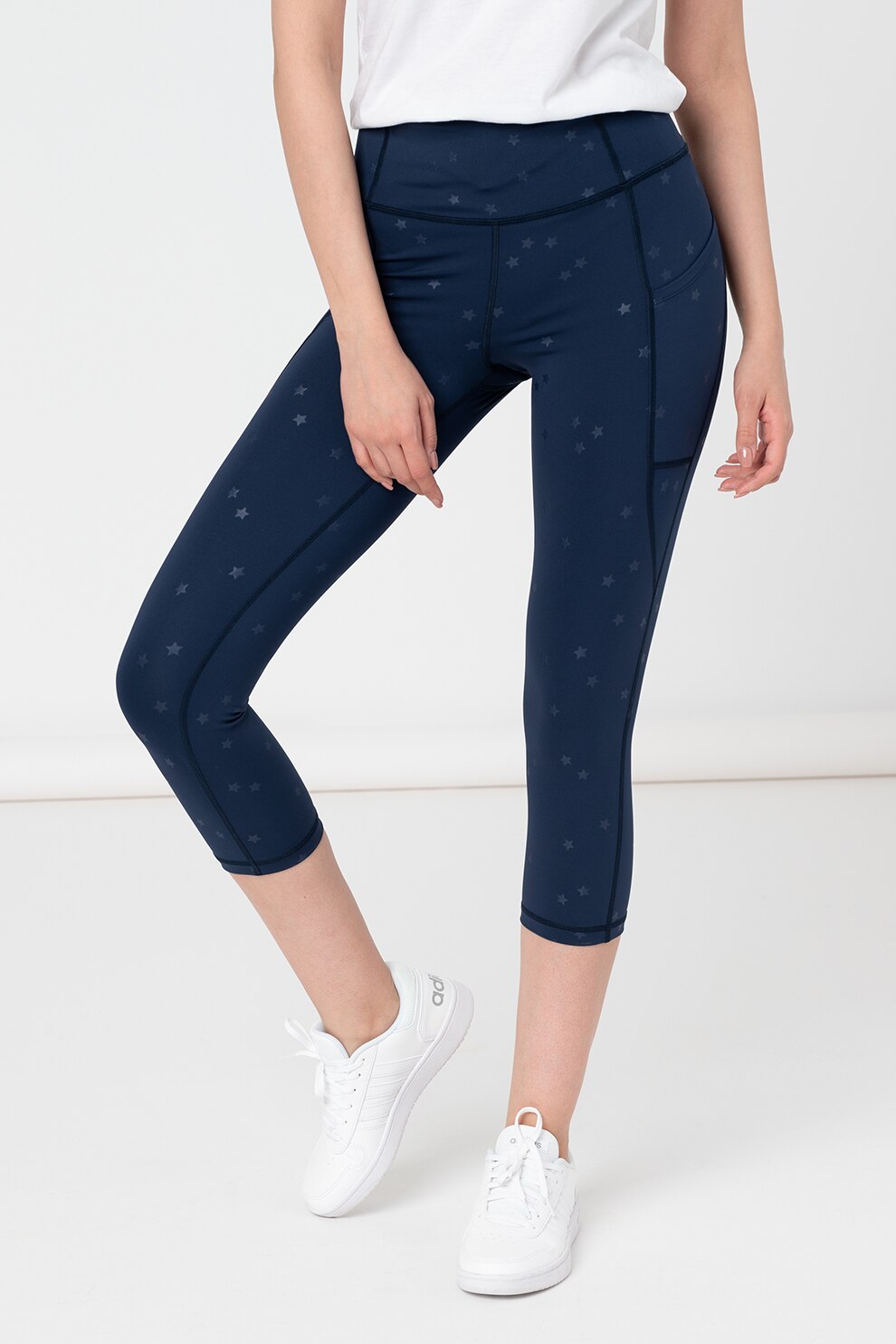 GAP, Colanti 3/4 cu talie inalta, Bleumarin