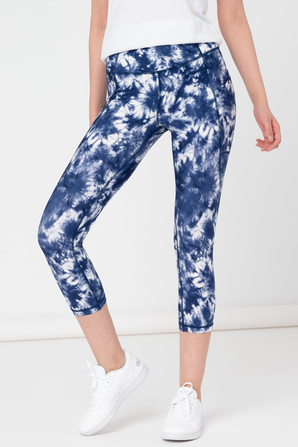 GAP, Colanti 3/4 cu talie inalta, Multicolora