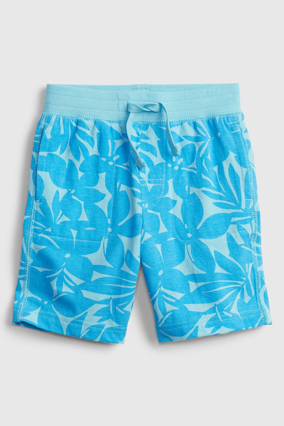 GAP, Pantaloni scurti cu snur in talie, Albastru