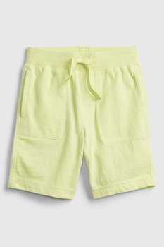 GAP, Bermude de bumbac cu snur de ajustare in talie, Galben GAP, Bermude de bumbac cu snur de ajustare in talie, Galben
