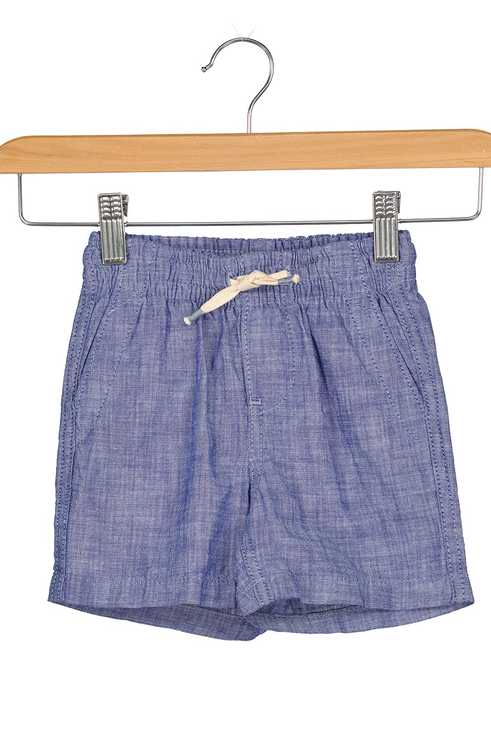 GAP, Pantaloni scurti cu snur de ajustare, Albastru melange