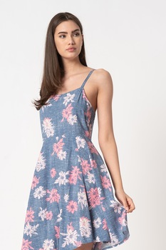 GAP, Rochie evazata cu bretele ajustabile, Albastru/Roz GAP, Rochie evazata cu bretele ajustabile, Albastru/Roz