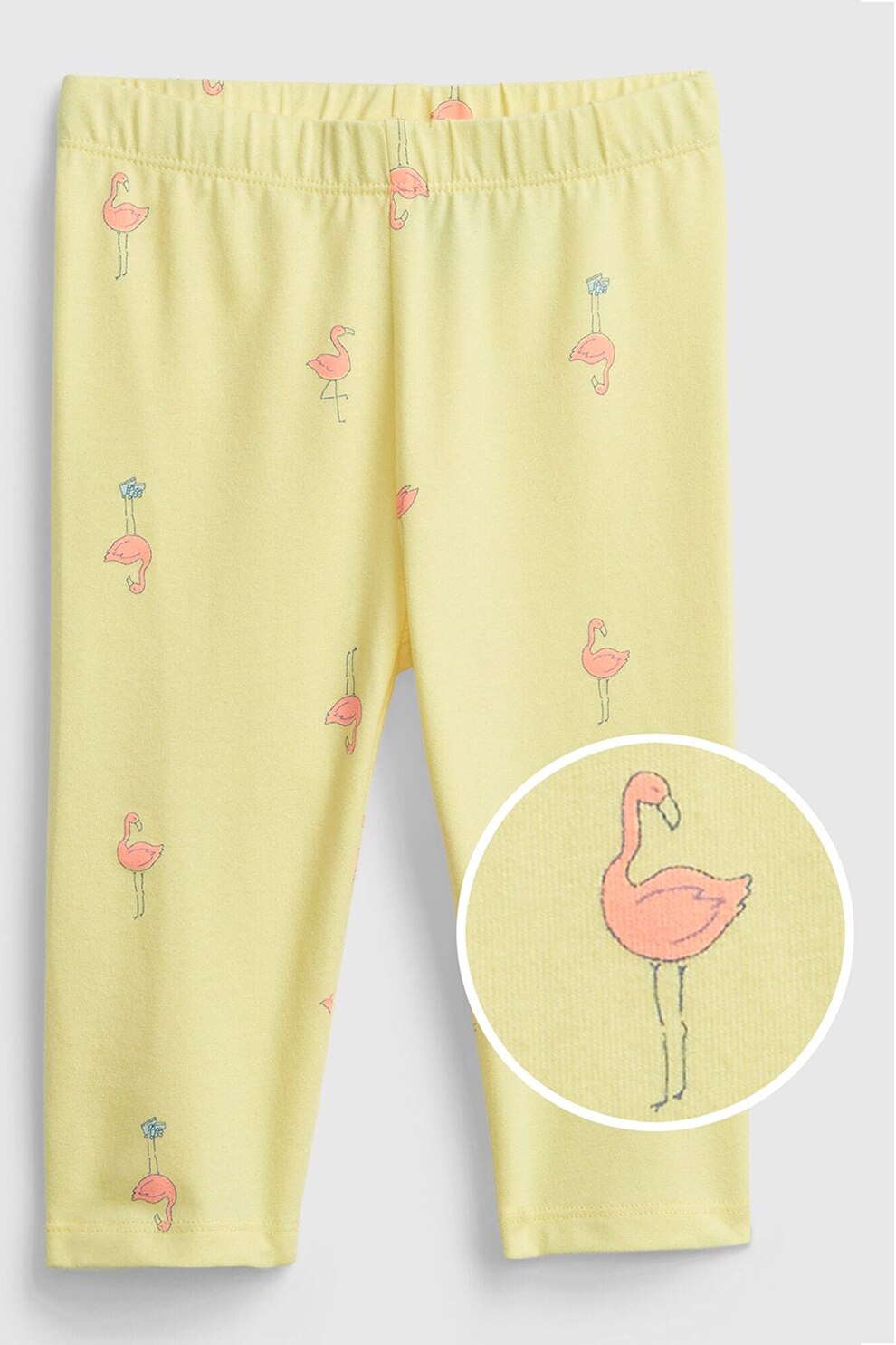 GAP, Colanti crop din amestec de bumbac organic, Galben