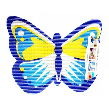 Covoras de baie, multicolor, imprimeu fluture, model pentru copii Covoras de baie, multicolor, imprimeu fluture, model pentru copii