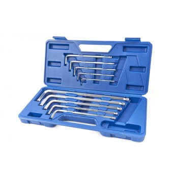 Set imbus hexagon L, HBM, cu bila in inch, 10 piese Set imbus hexagon L, HBM, cu bila in inch, 10 piese