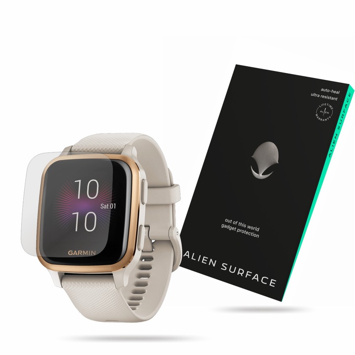 Alien Surface film, Garmin Venu Sq - Music Edition, képernyővédő készlet 1+2 tartalék