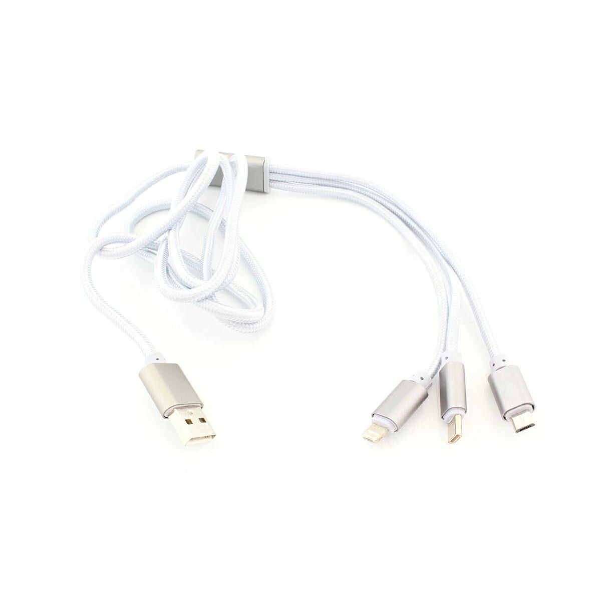 Cablu de incarcare USB 3-in-1 impletit-kk21m