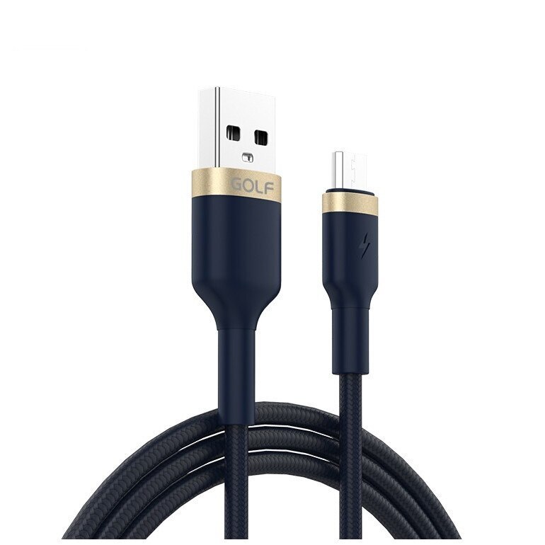 Cablu USB micro USB FAST CHARGE Metal Braided Golf GC-71m ALBASTRU