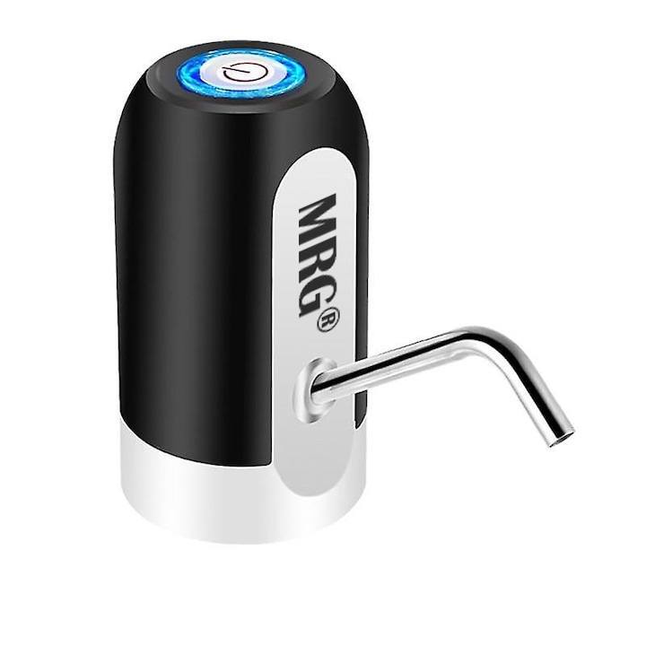 Електрическа водна помпа MRG MK1, Автоматична, За бутилки 5-20 литра, Акумулаторна, Черна