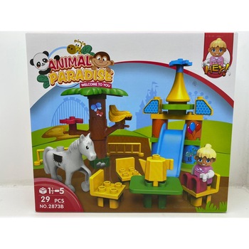 Set joc de construit Animal Paradise , 29 piese Set joc de construit Animal Paradise , 29 piese