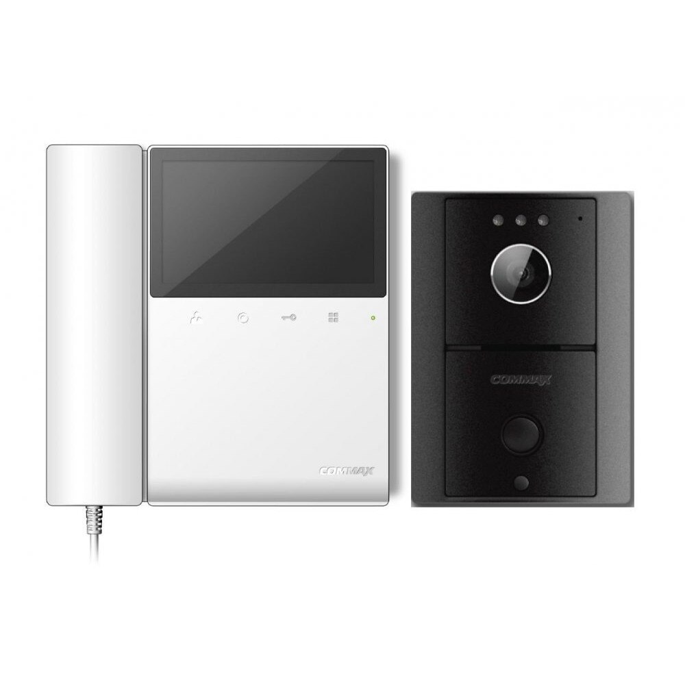 Kit videointerfon, color, format din monitor LCD 4,3”, cu receptor, pentru o familie, CDV-43K, Commax