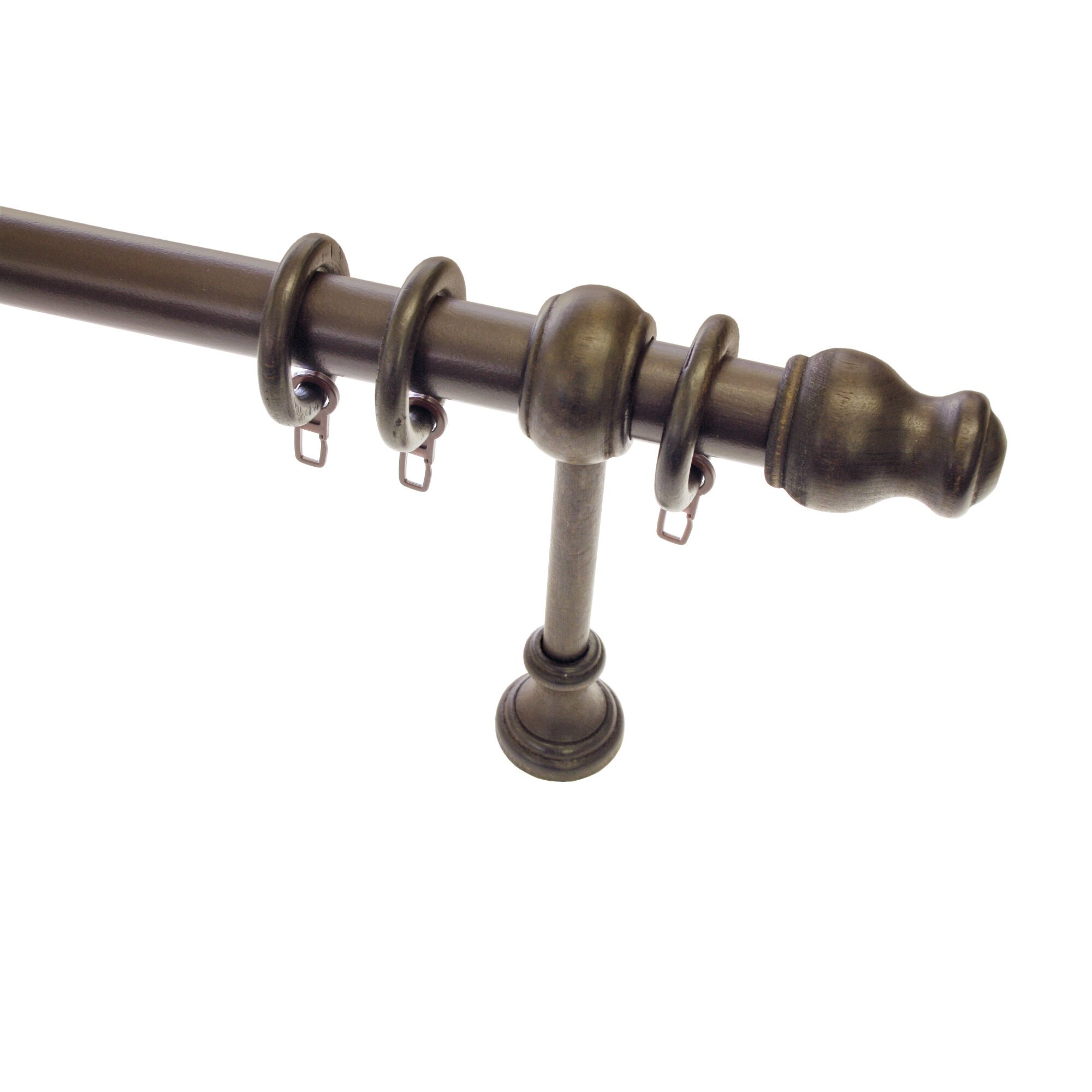 Kit galerie lemn Lugano Gardinia Colonial 160 cm Ø 28 mm