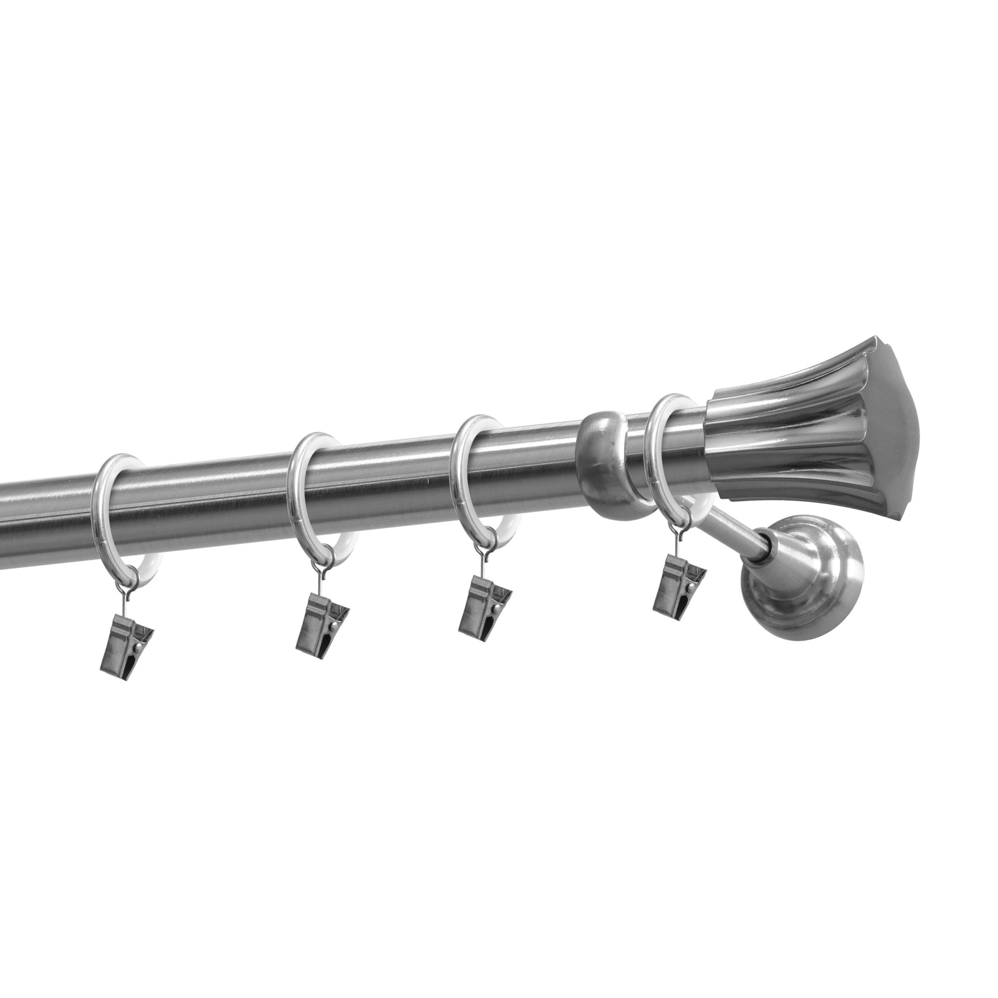 Kit galerie Gardinia Rodos Nichel 200 cm Ø 25 mm